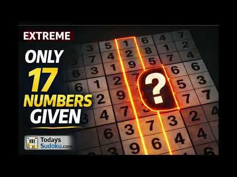 Only 17 Numbers Given. This Sudoku Looks Impossible