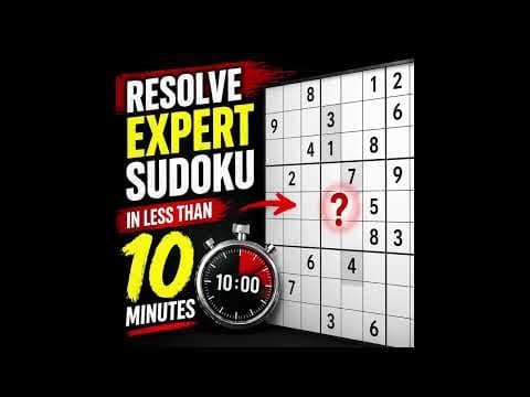 STEP by STEP - Expert Sudoku in less than 10 minutes #expertsudoku  #sudoku  #puzzle